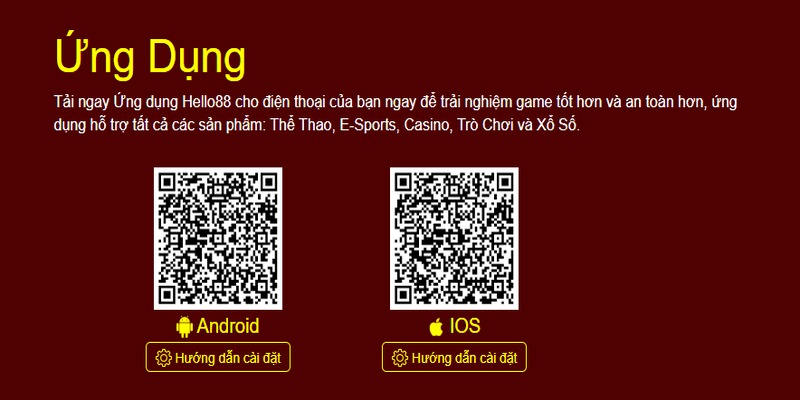 Mã QR để tải app Hello88 siêu tốc